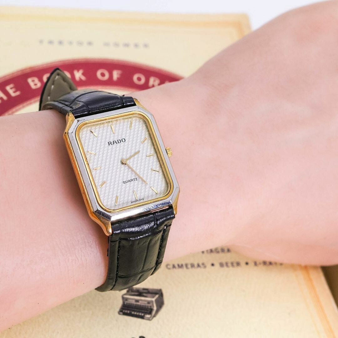 稼働 RADO 腕時(shí)計(jì) アンティーク スクエア レディース 特殊文字盤 140 