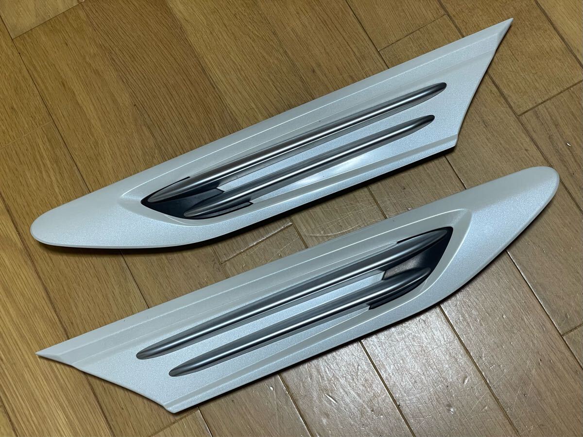 86 ZN6 フェンダーガーニッシュ ホワイトパール BRZ ZC6 後期 純正 フェンダーガーニッシュ 左右 クリスタル