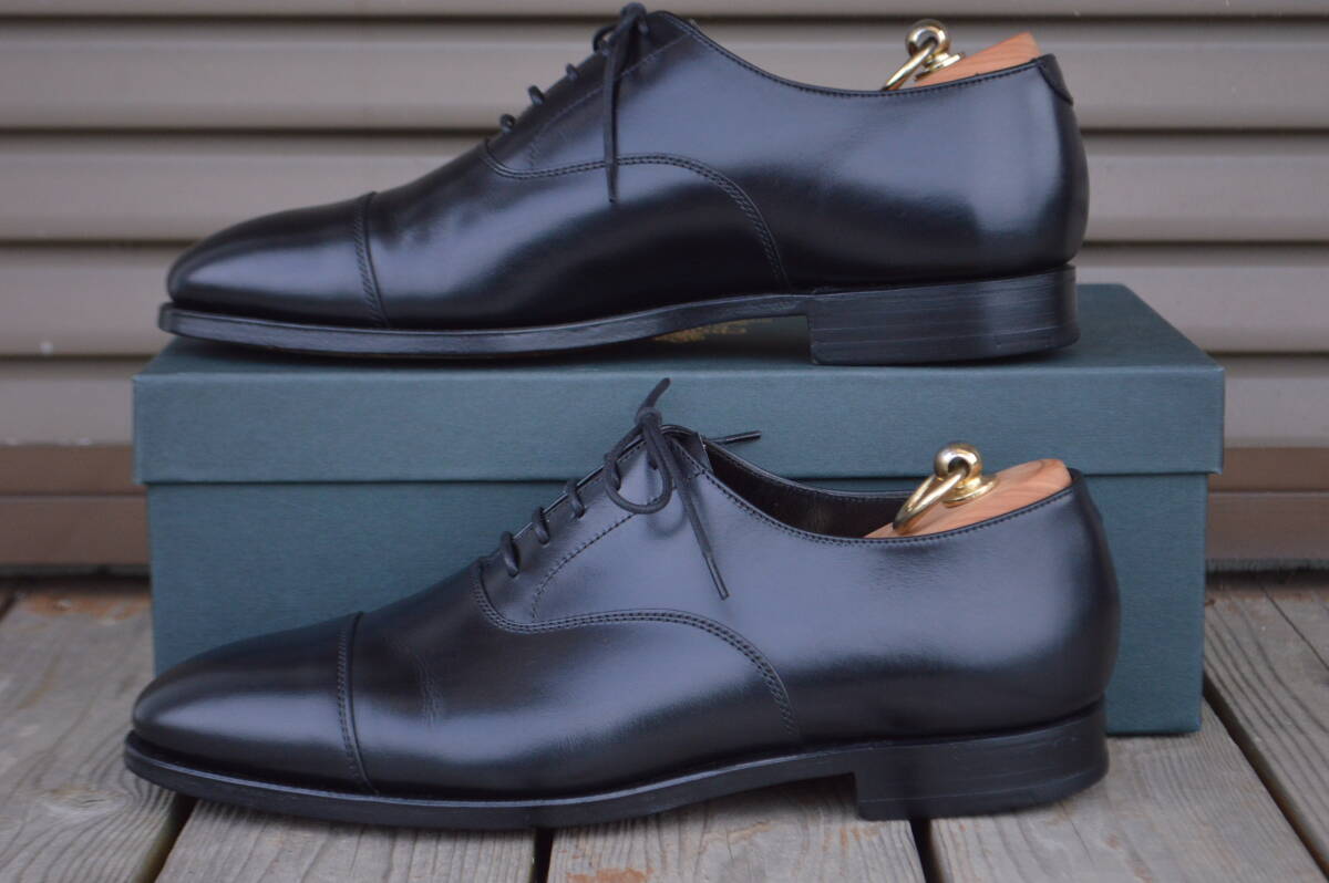 着用数回 CROCKETT&JONES KENT 7E ブラック シューツリー付 着用数回 CROCKETT&JONES KENT 7E ブラック シューツリー付