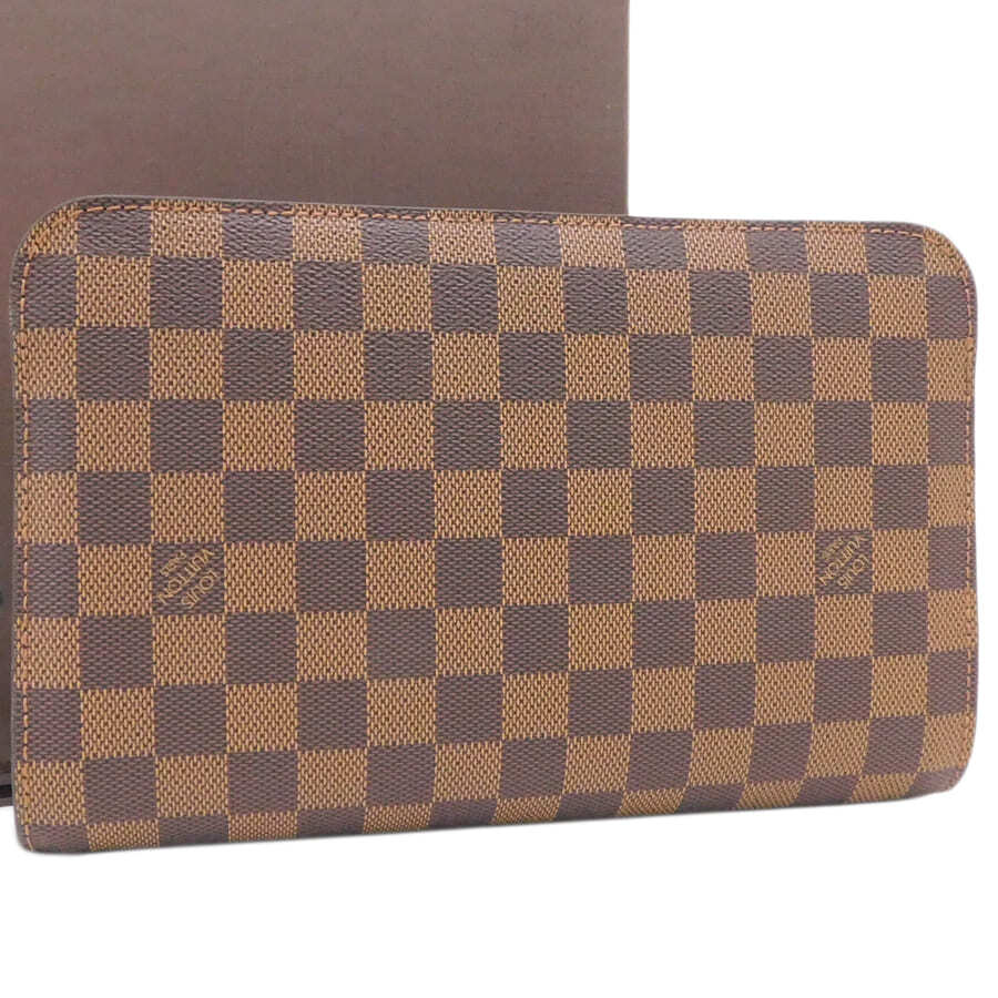  не использовался товар Louis Vuitton ручная сумочка N51993 оттенок коричневого PVC солнечный Louis Damier коробка & пакет Louis Vuitton