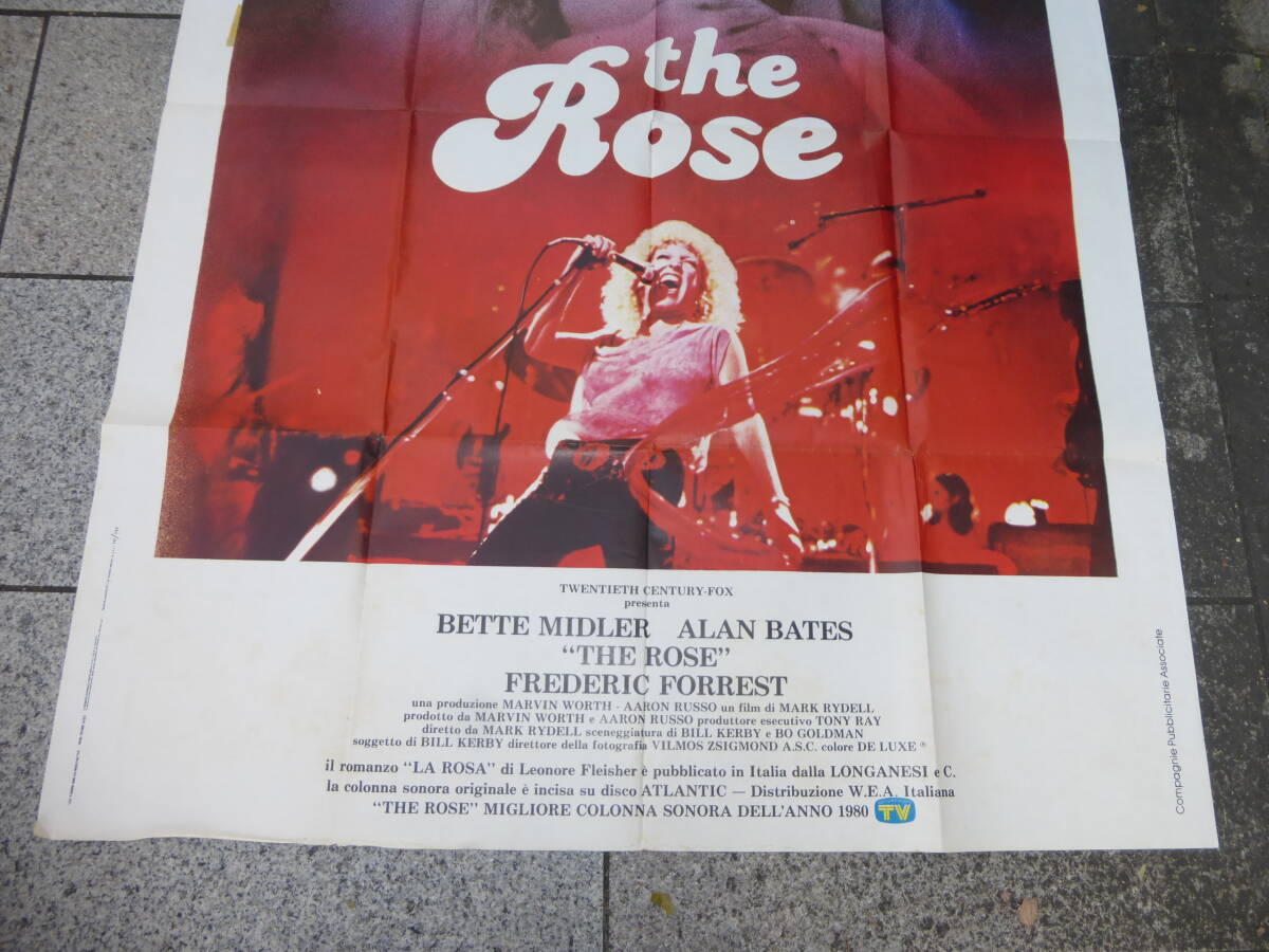 巨大・特大映画ポスター「ローズ」イタリア版　THE ROSE　ベット・ミドラー　 ジャニス・ジョプリン　1979年_画像4