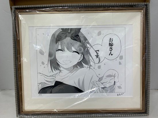 五等分の花嫁 完結記念 四葉 複製原画 □五等分の花嫁 完結記念 モノクロ複製原画 中野四葉ver