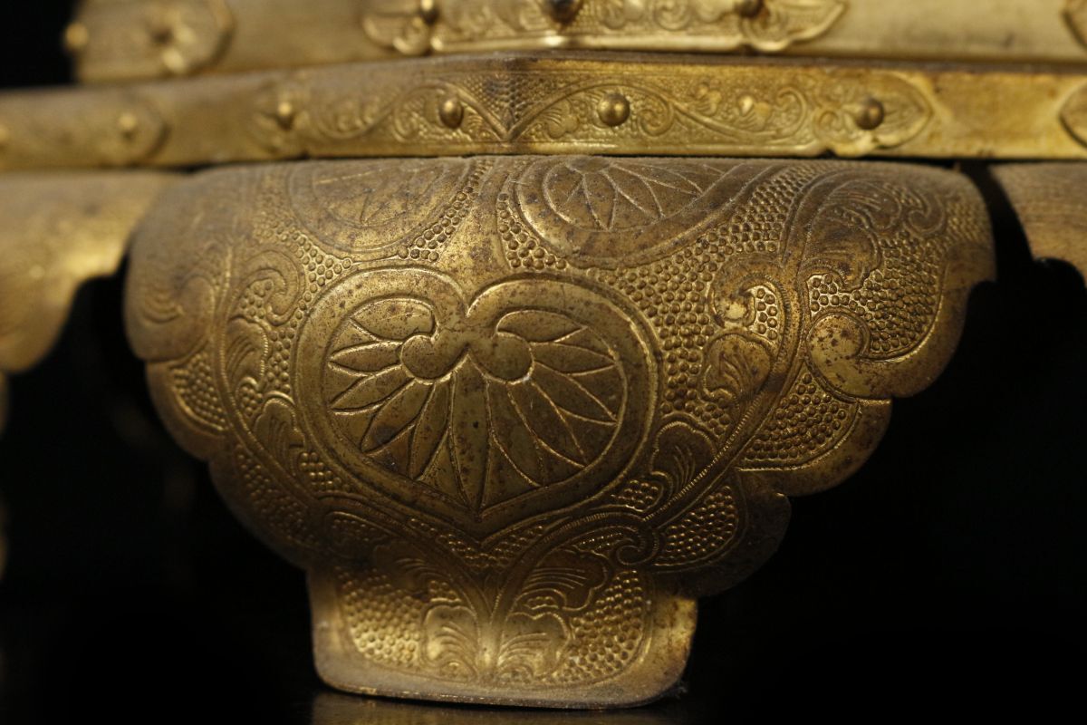 仏教美術 鍍金 銅製 吊り灯籠 一対 美品(K-A390) 仏教美術 鍍金 銅製 吊り灯籠 一対 美品(K-A390) - メルカリ