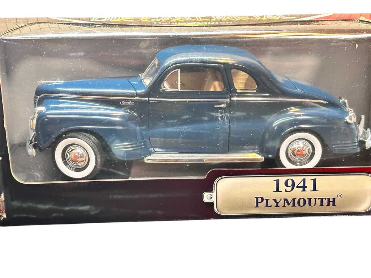1941年 PLYMOUTH プリムス YatMing ヤトミン 1/18 ダイキャスト製 ミニカー アメ車 クラシックカー_画像2