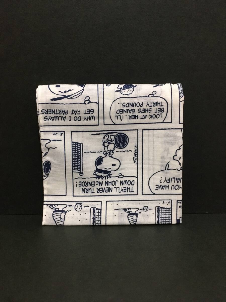 PEANUTS★スヌーピー バンダナハンカチ☆彡 コミック テニス白☆ ハンカチ ランチクロス ランチョンマット 新品 川辺 SNOOPY_画像2