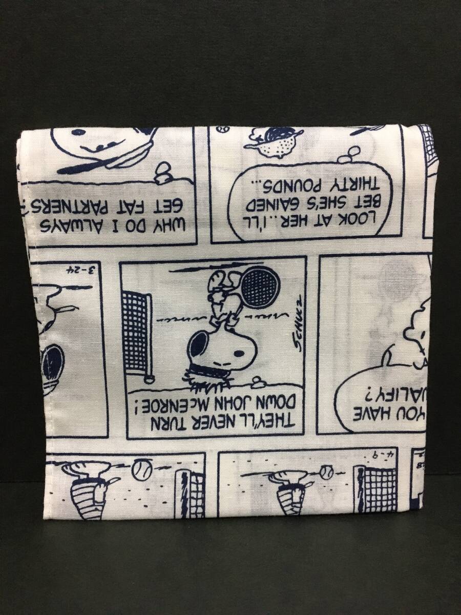PEANUTS★スヌーピー バンダナハンカチ☆彡 コミック テニス白☆ ハンカチ ランチクロス ランチョンマット 新品 川辺 SNOOPY_画像4