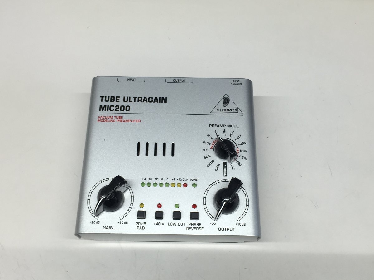 BEHRINGER ミキサー プリアンプ MIC200 動作未確認 本体のみ 中古品 (管:2A2-M2)_画像1