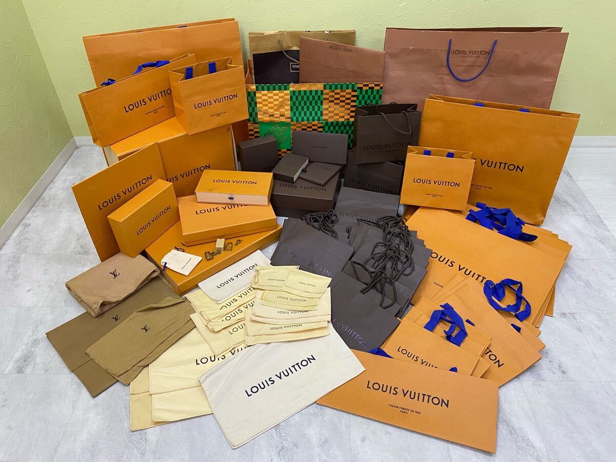 ルイヴィトン 箱 保存袋 ショッパー まとめ売り SU□ LOUIS VUITTON ルイ・ヴィトン 空箱/紙袋/保存袋 まとめ