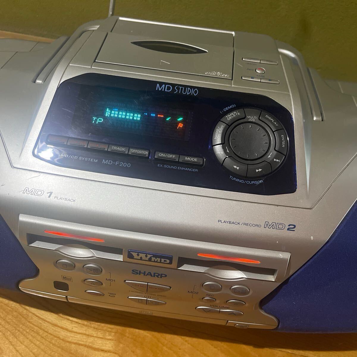 SHARP MD-F200 MD-STUDIO MD再生・CD・ラジオ コンポ SHARP MD Studio MD-F200 MD/CD System Tape Don't Work | eBay