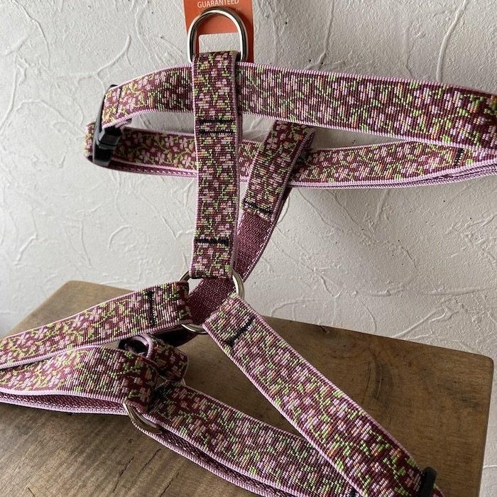 ローマンハーネス?XLサイズ　25mm幅　チェリーブロッサム柄　60-96cm　LUPINEルパイン アメリカ制　軽量　丈夫 大型犬