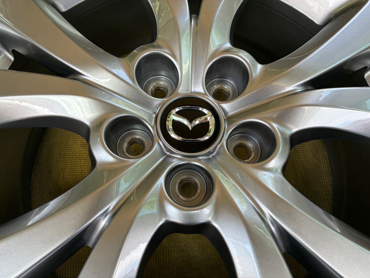 新車外し マツダ CX-30 純正ホイール 4本セット 18インチ7J+45 PCD114.3-5H 熊本(送料安い) マツダ3 CX-3 CX-5 CX-8 スタッドレス用_画像4