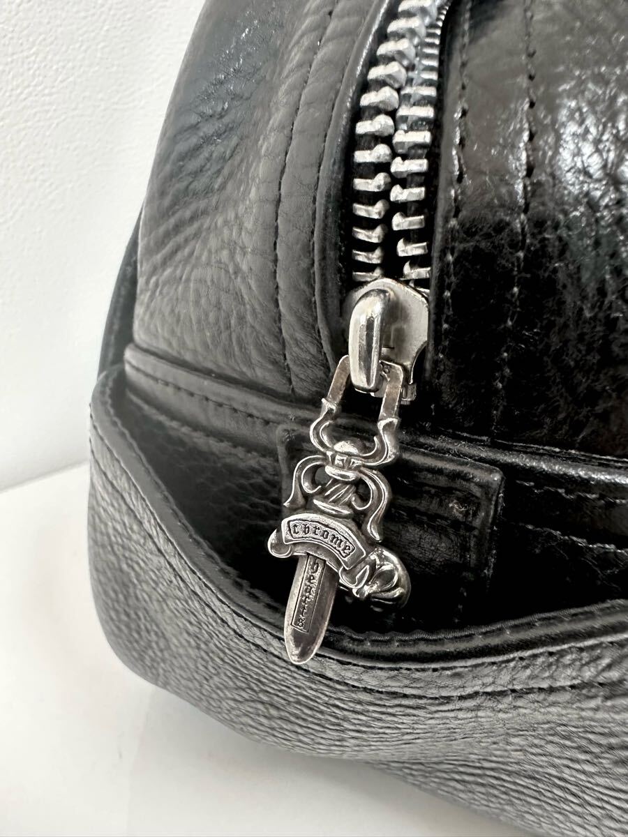 美品 正規店購入 クロムハーツ CHROME HEARTS GYM3 ジムバッグ スモール small 本革  レザー インボイス原本_画像4