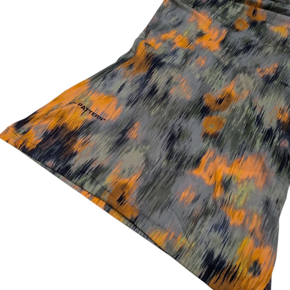 22 OFF-WHITE T-shirt women Off White OWAD137F21JER002 Floral Printed High-Neck Top Multi ハイネックトップ オレンジベース サイズ 36