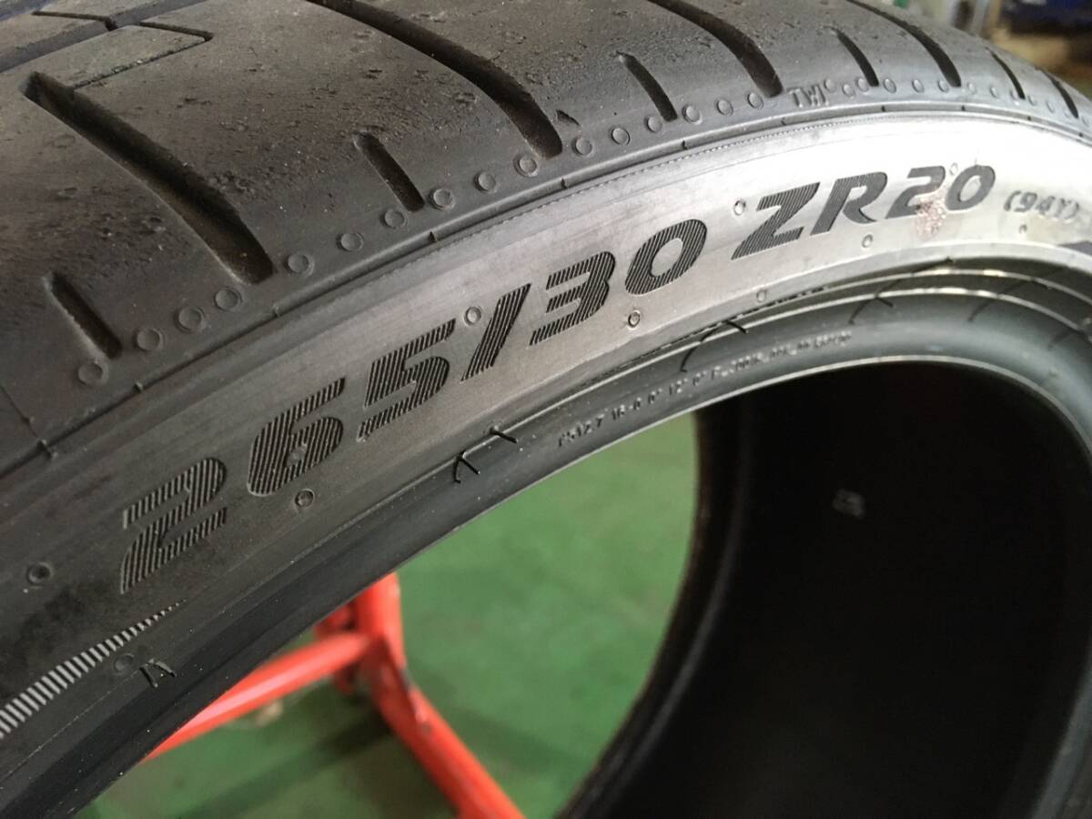 a264-5-3 ☆265/30ZR20 94Y ピレリ P-ZERO PZ4 中古1本 2024年製 残溝7.5ｍｍ ほぼ新品溝♪　 k20_画像6