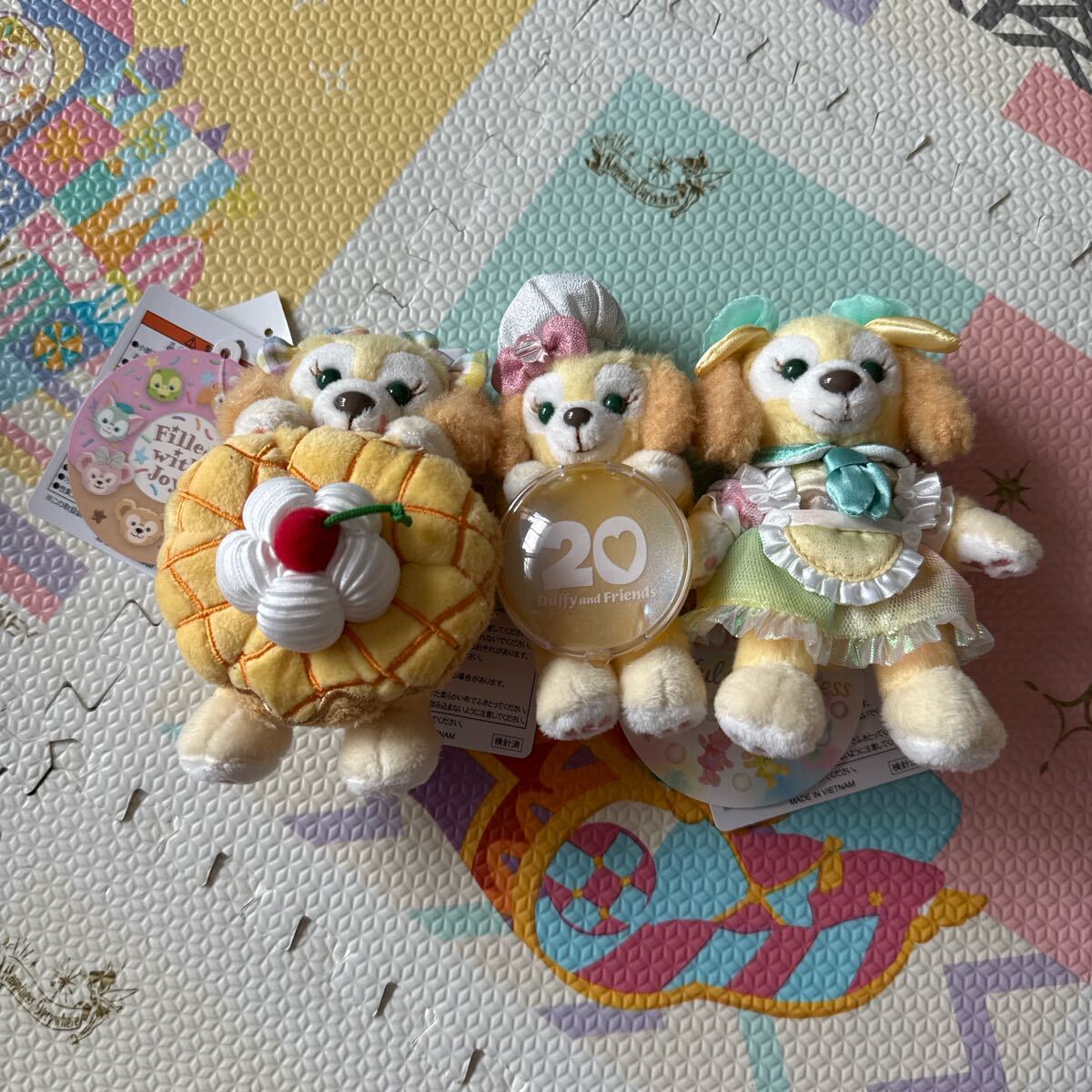 20周年 カラフルハピネス フィルドウィズジョイ ぬいぐるみ 3種 クッキーアン 20周年 カラフルハピネス フィルドウィズジョイ ぬいぐるみ 3種