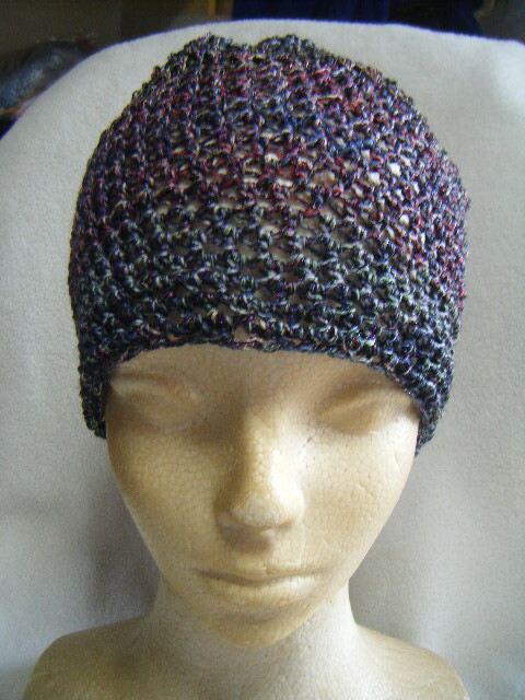 春~秋*手編み男女兼用キャップ*シルク95%*色色に変化する   31_画像9