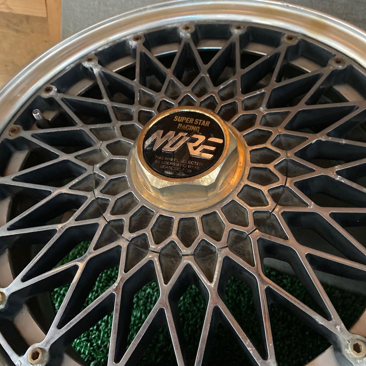 SUPER STAR PACING MORE 旧車 15インチ 15×6.5J OFF;+45 PCD;114.3-5H ハブ:約72mm 傷あり 沖縄離島発送不可_画像7