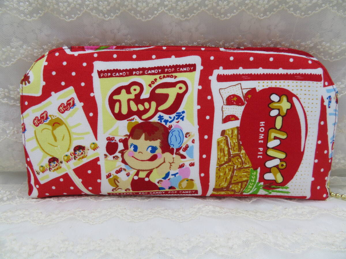ペコちゃん　不二家　ハンドメイド　長財布　２_画像2