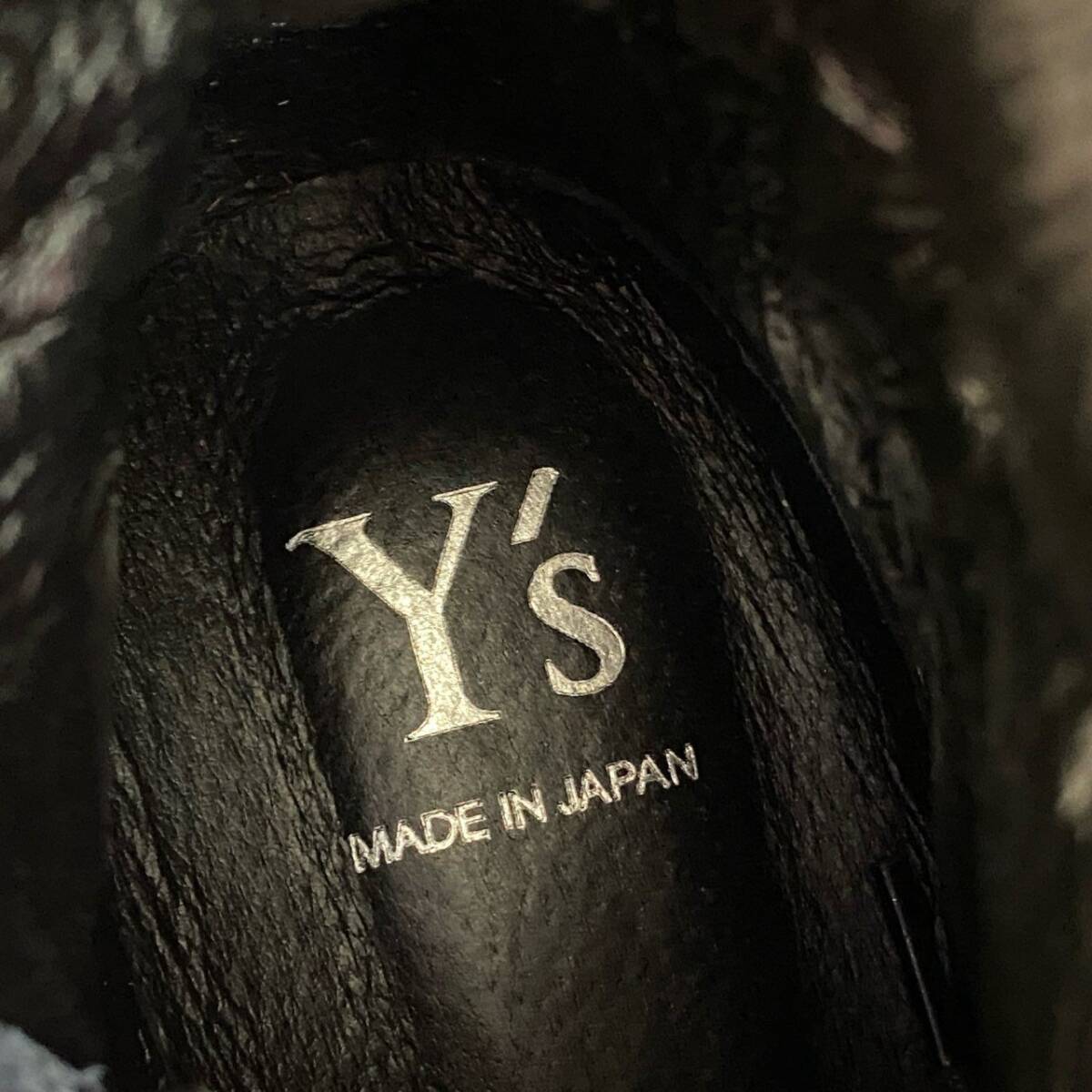 3f27 《美品》 Y's ワイズ レースアップブーツ 1 ブラック Yohji Yamamoto ヨウジヤマモト シューズ 厚底_画像8