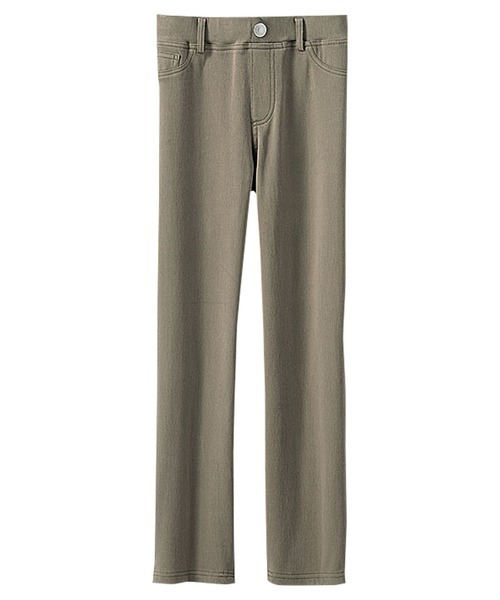 ★送料無料　623　新品　【5L】　美シルエット　アンクル丈　レギパン　55丈　モカ　ストレッチ　大きいサイズ　ゆうパケットポスト_画像2