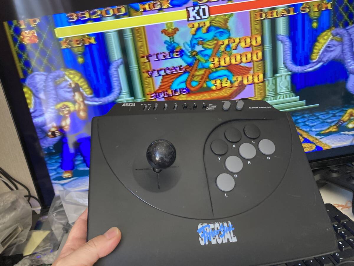 ファイタースティック スペシャル (スーパーファミコン専用) メンテ動作品 ファイタースティックスペシャル