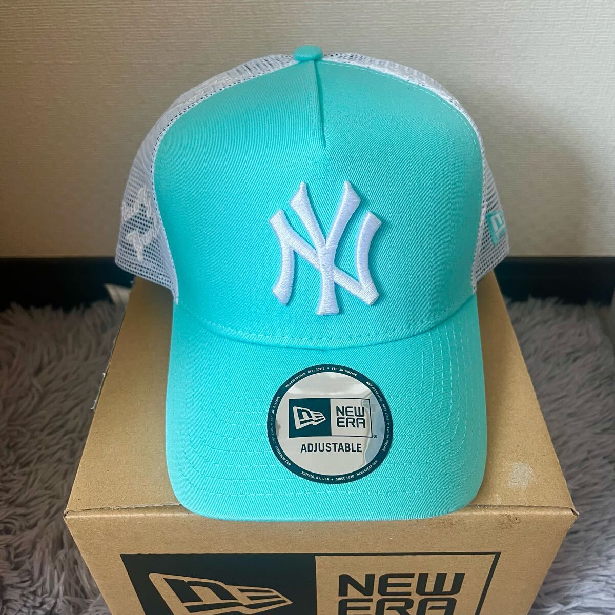 新品☆ティファニーブルー☆ニューエラ キャップ 9FORTY ヤンキース New Era ニューエラ 9FORTY A-Frame キャップ 帽子 ティファニー