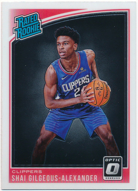 Shai Gilgeous Alexander ルーキーサインカード Shai Gilgeous-Alexander Artist Signed Basketball Art Card 1