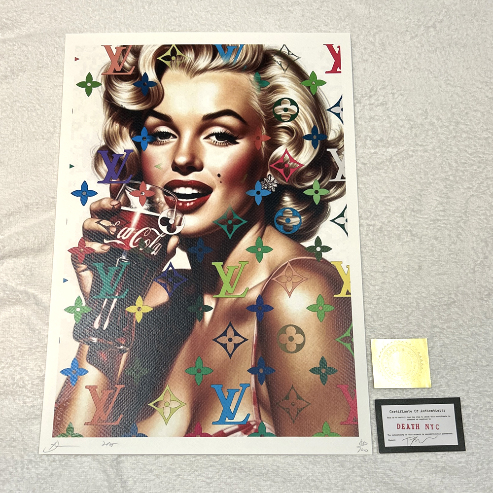 限定100枚 DEATH NYC マリリン・モンロー ルイヴィトン 現代アート Yahoo!オークション - 世界限定100枚 DEATH NYC マリリン