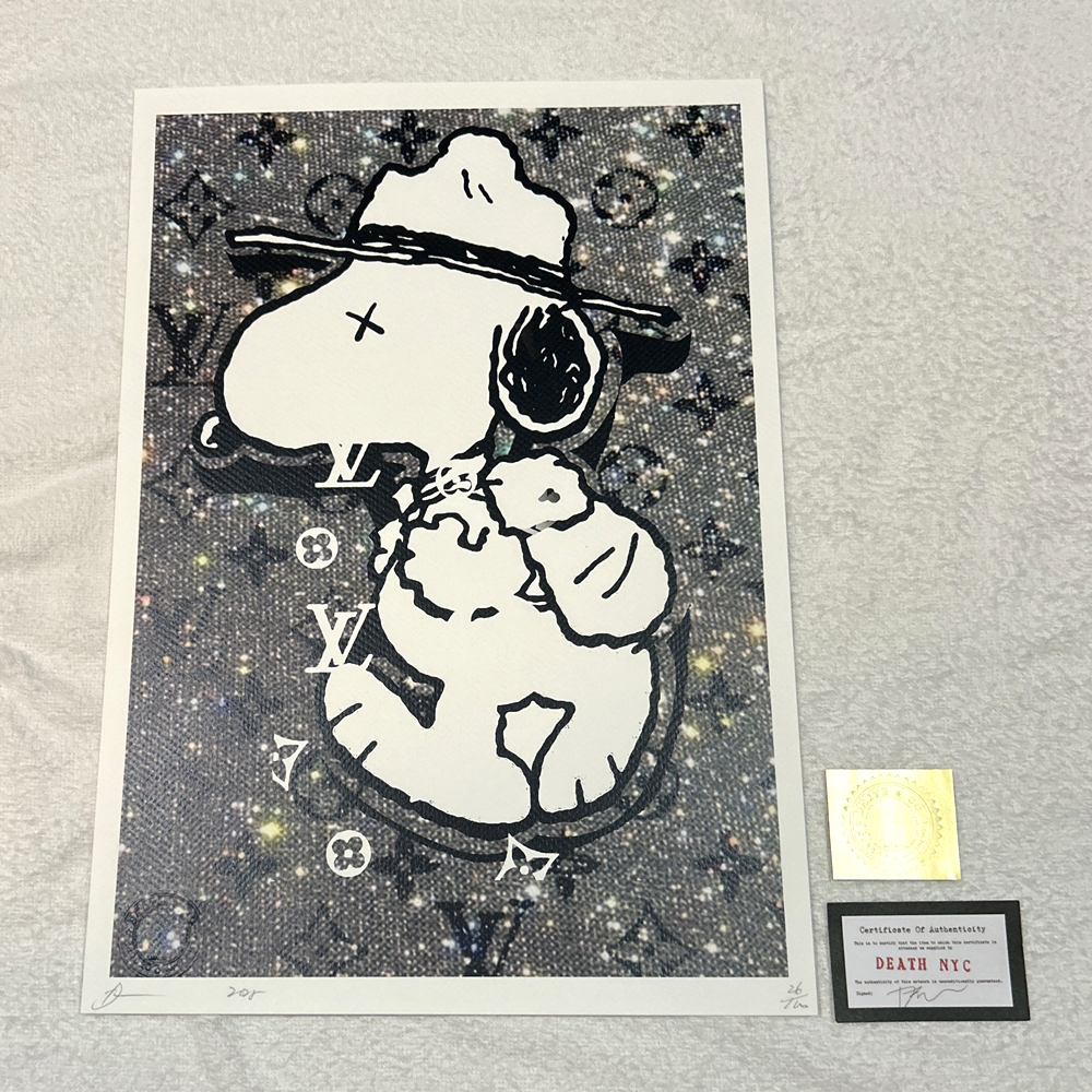 DEATH NYC /現代アートポスター/スヌーピー /SNOOPY/No.16 DEATH NYC スヌーピー SNOOPY ルイヴィトン LOUISVUITTON ポップ