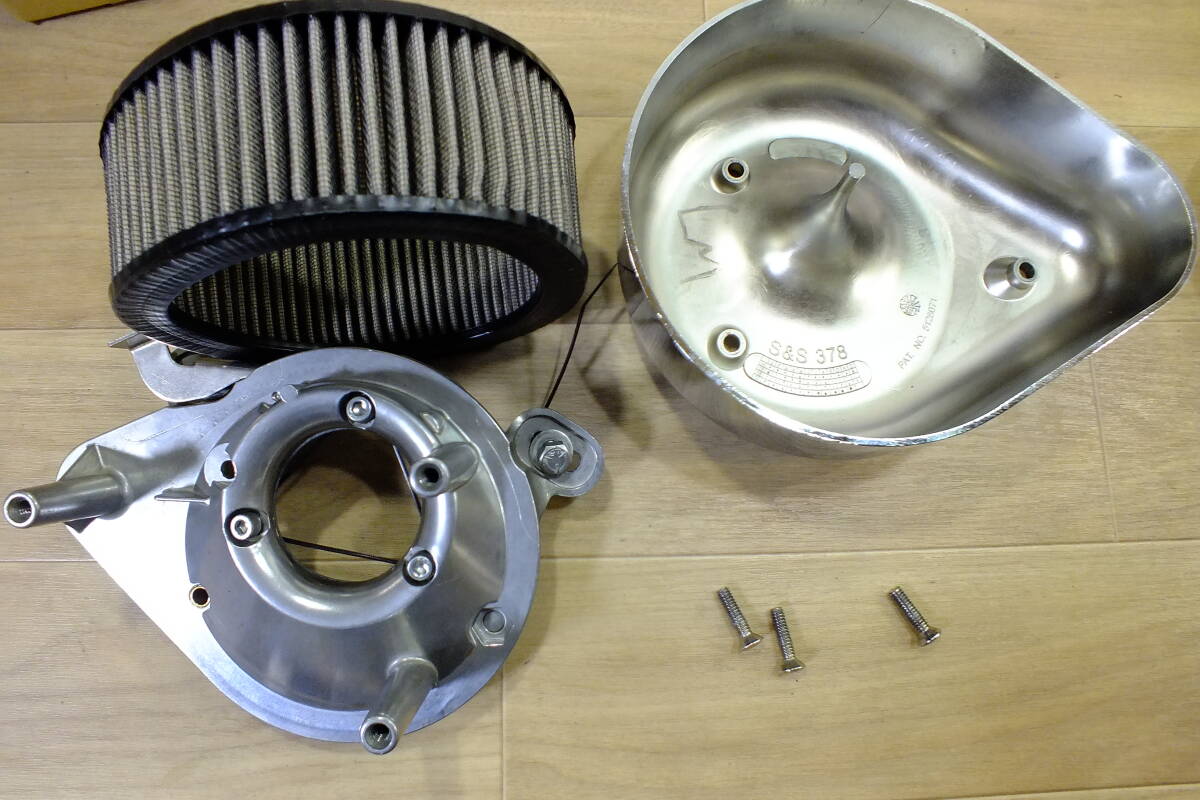 * FXSTC. использование S&S Teardrop воздухоочиститель 378 задний plate 17-0503 б/у товар 