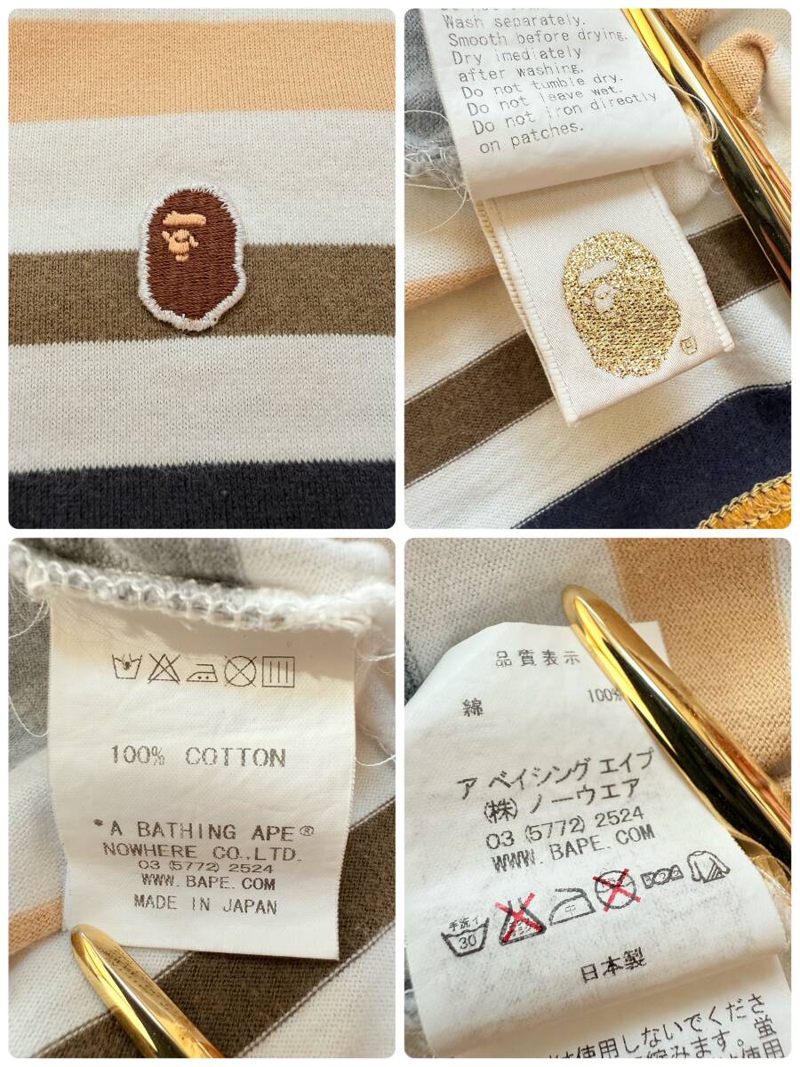 A BATHING APE チノパン 日本製 金タグ 90s vintage A BATHING APE アベイシングエイプ 90~00s 金タグ ゴールド
