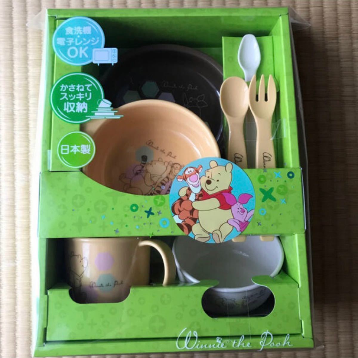 Paypayフリマ 離乳食食器セット くまのプーさん コンビ Paypayフリマ 離乳食食器セット くまのプーさん コンビ