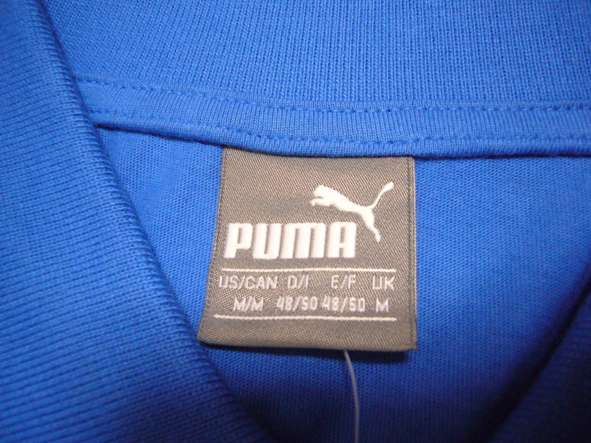 プーマ イタリア代表 半袖シャツ青 Mサイズ_画像3
