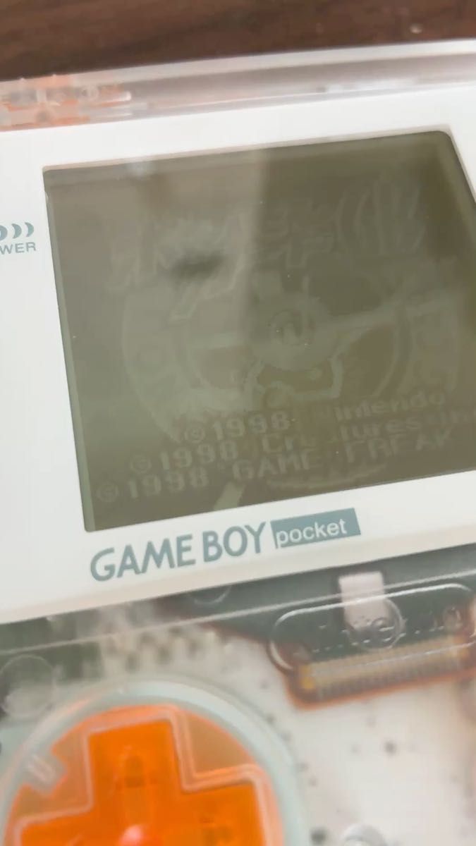 【オリジナルカスタム】GAME BOY pocket ゲームボーイ ポケット GBP クリアxオレンジ