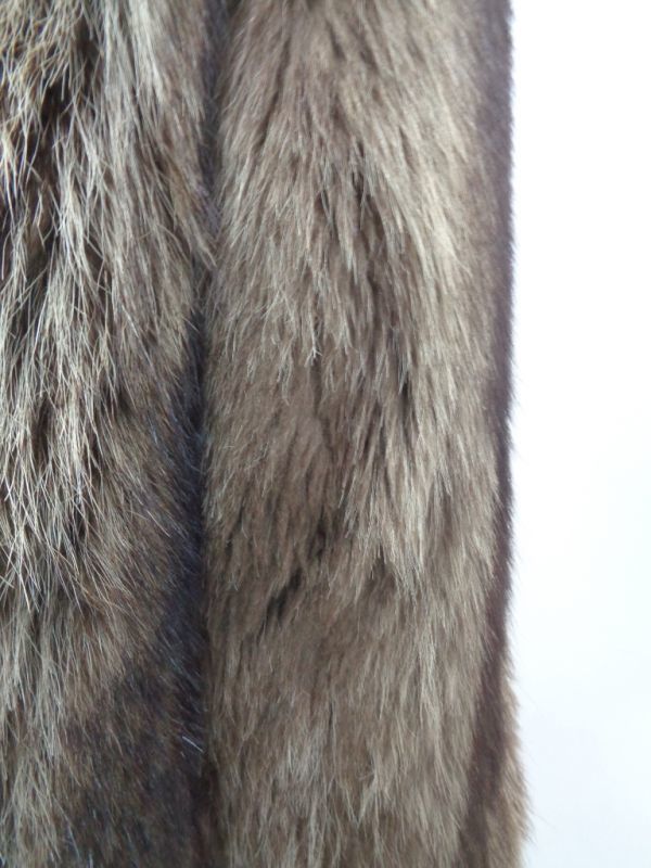 ラクーン毛皮ファー・コート　アメリカンサイズ6　裾部分取り外し可_画像4
