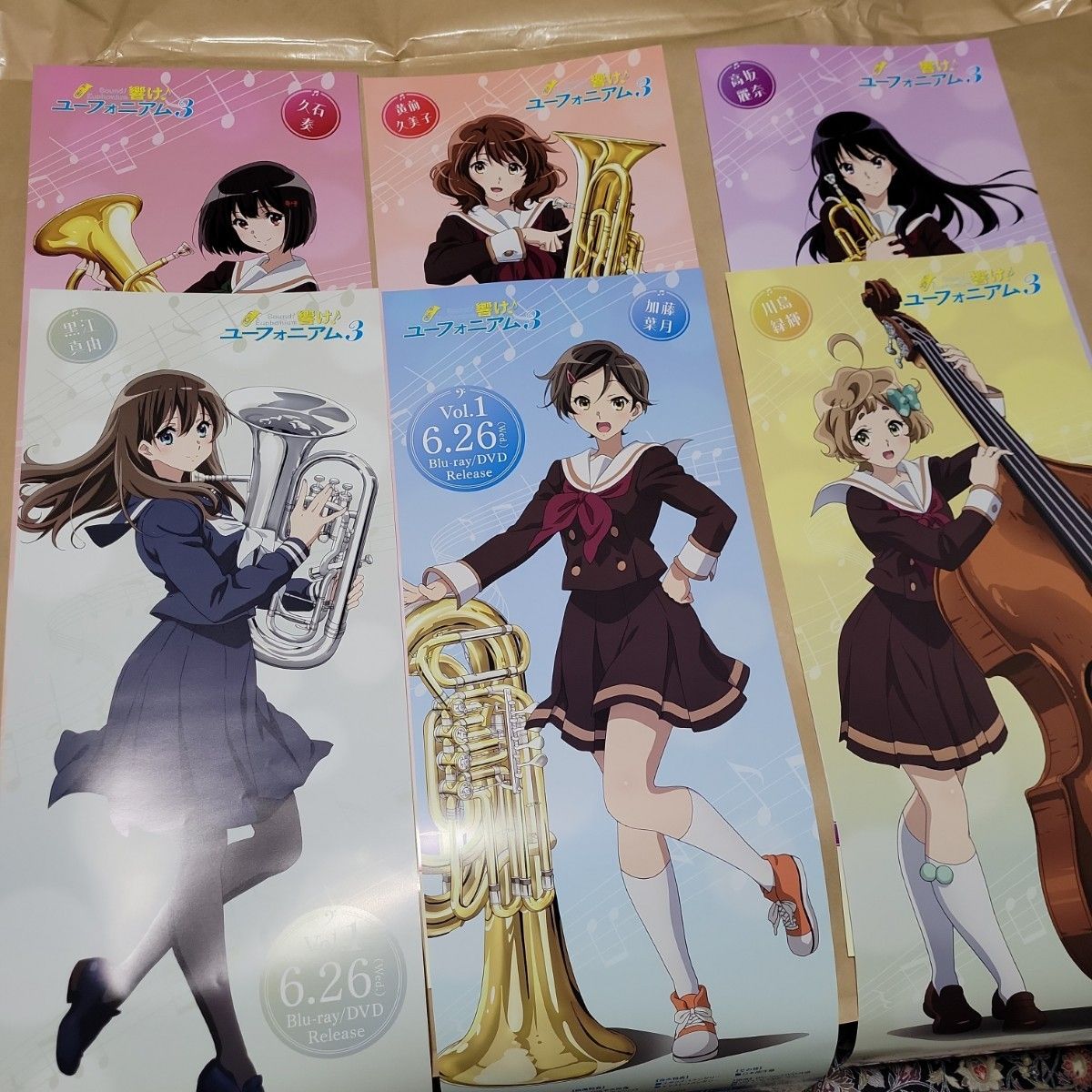 ユ*ん様 【全6種 非売品ポスター】響け!ユーフォニアム 10周年イベント 10 ユ*ん様 【全6種 非売品ポスター】響け!ユーフォニアム 10周年