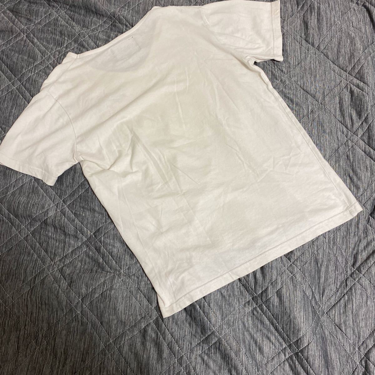 THE ROLLING STONES Vネック　半袖Tシャツ　L ホワイト