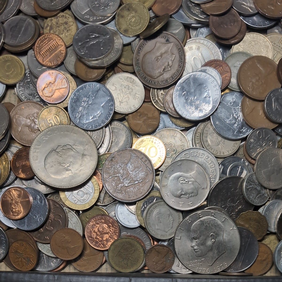 そ*ら様 外国コインまとめ コレクション 外国コイン 硬貨 古銭 外国 海外 雑銭 古銭 コイン まとめ 1 5kg|Yahoo!フリマ(旧
