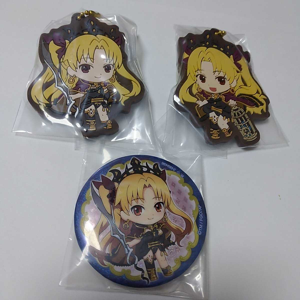  heaven .. prefecture. woman . person ..-.3 kind set Raver mascot can badge ereshukigaru gashapon lot FGO Fatebabironiaga tea 