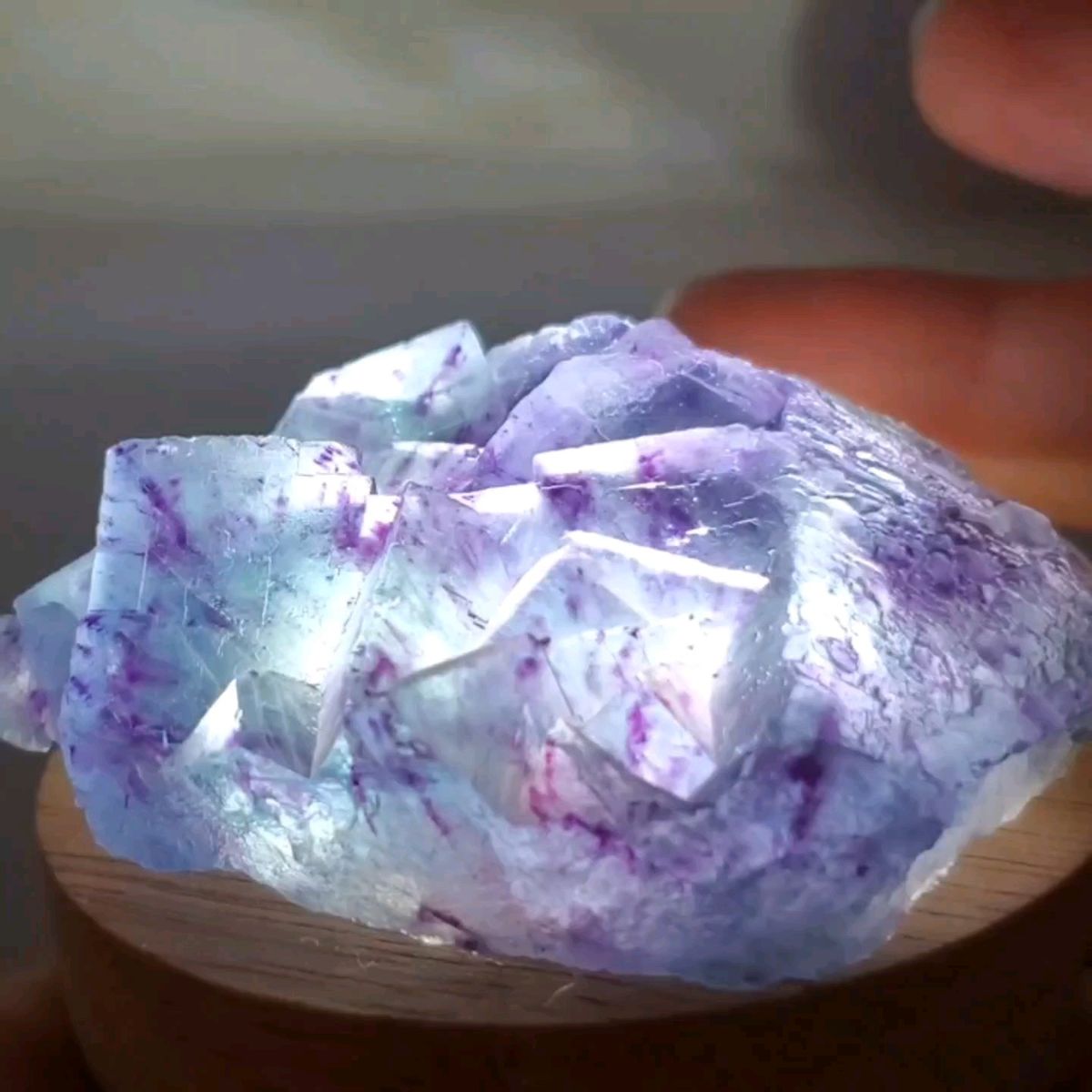 原石 鉱物標本 蛍石 フローライト ブルーフローライト パープルゾーニング天然石 原石 鉱物標本 鉱物