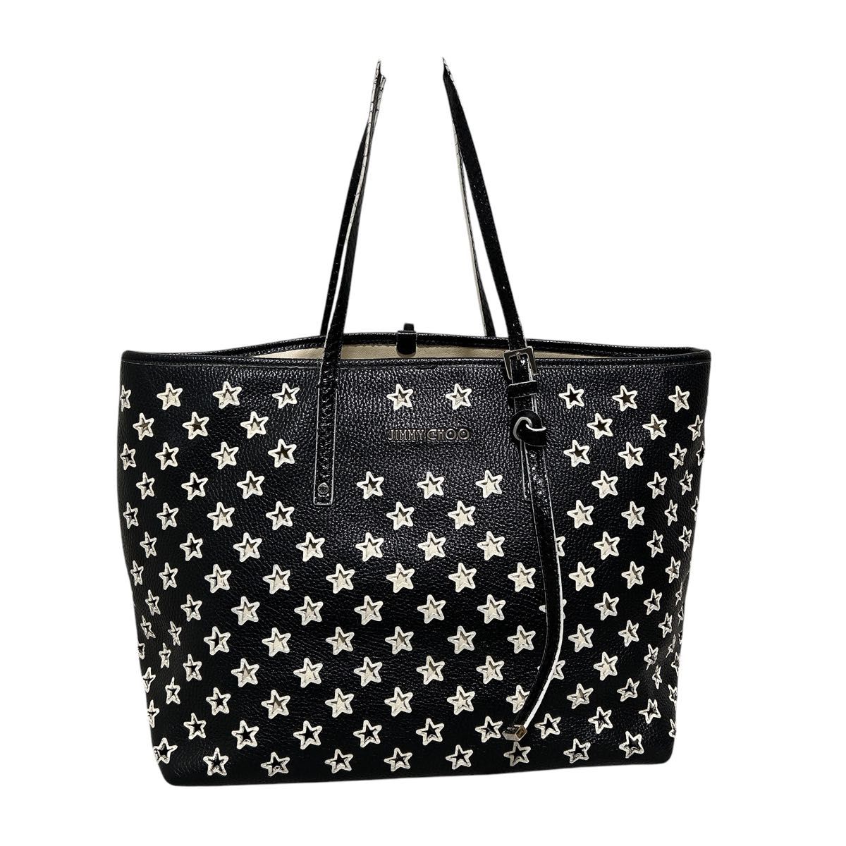 【完売必至】ジミーチュウ 星型スタッズがポイント トートバッグ JIMMY CHOO】 ジミーチュウ パンチングスター トートバッグ 星