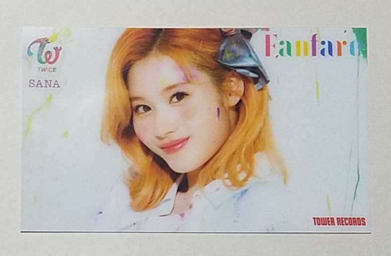 ヤフオク! - TWICE サナ Fanfare クリアトレカ タワーレコ...