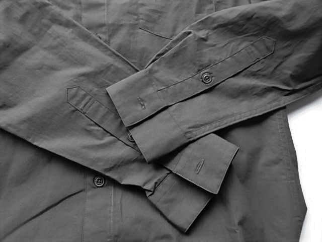 BOYCOTT Boycott * men's shirt size 2* brown group long sleeve preliminary button attaching ( right pocket . go in ) casual 