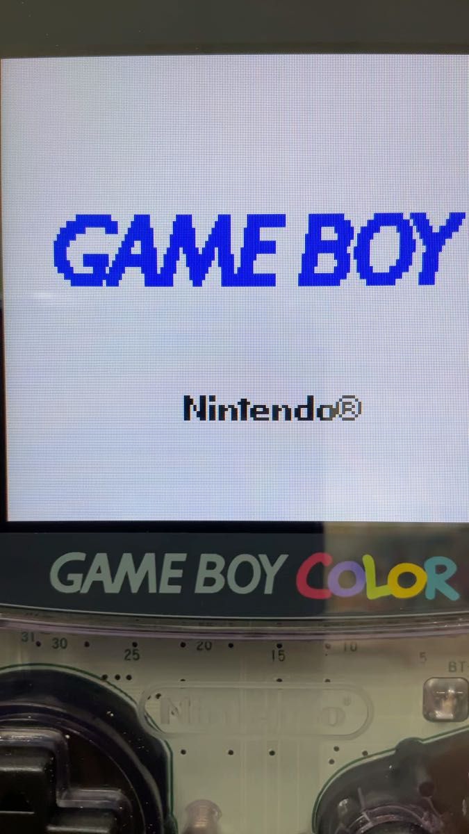 ゲームボーイカラー GBC 任天堂 IPS液晶カスタム ポケモン銀 セット 本体TPUカバー付き 液晶保護ガラスシート装着済