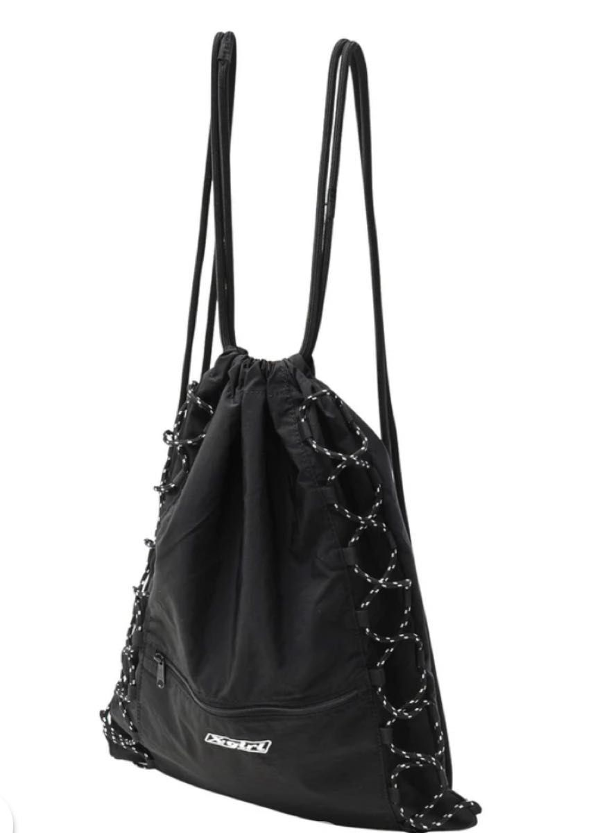 新品 エックスガール X-girl KNAPSACK ナップサック XG クロ 新品 エックスガール X-girl KNAPSACK ナップサック XG ブラック