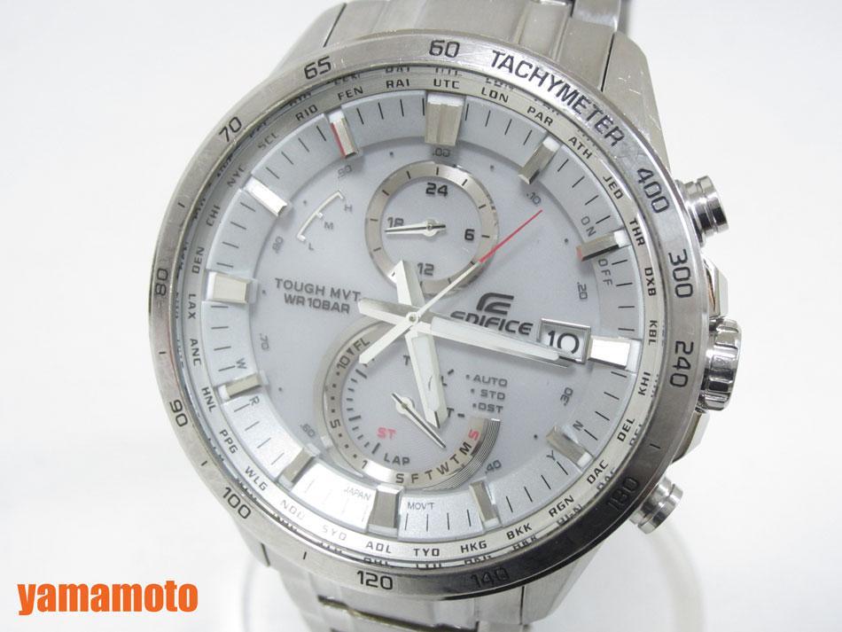 中古 送料無料 CASIO カシオ EDIFICE エディフィス 腕時計 メンズウォッチ 電波ソーラー EQW-A1400D-7AJF