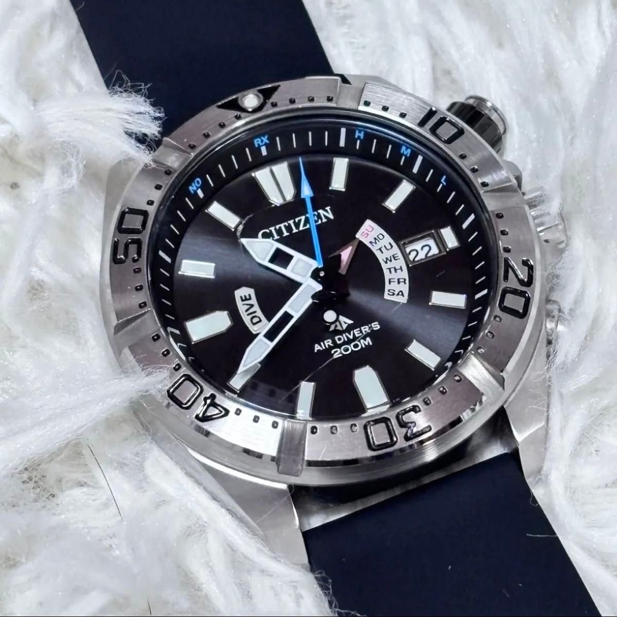 【美品】CITIZEN プロマスター エコドライブ マリン 電波ソーラー 時計 美品CITIZEN シチズン PROMASTER プロマスター エコドライブ