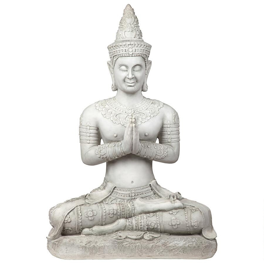 最も アユタヤ朝 笑みを湛えるタイの仏像 座像置物飾りアウトドア