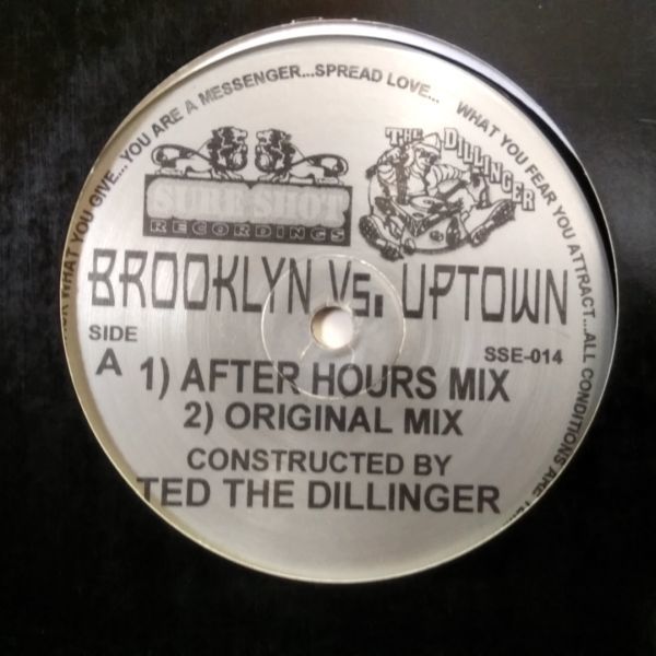 12inchレコード　 TED THE DILLINGER / BROOKLYN VS. UPTOWN_画像1