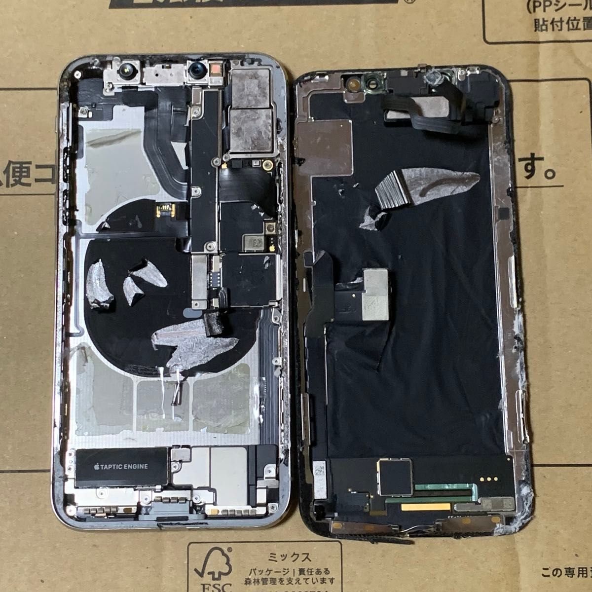 【sk】iPhone X 256GB 画面ジャンク 超ジャンク ほぼ鉄屑 iPhone X 256GB シルバー ジャンク 現状品